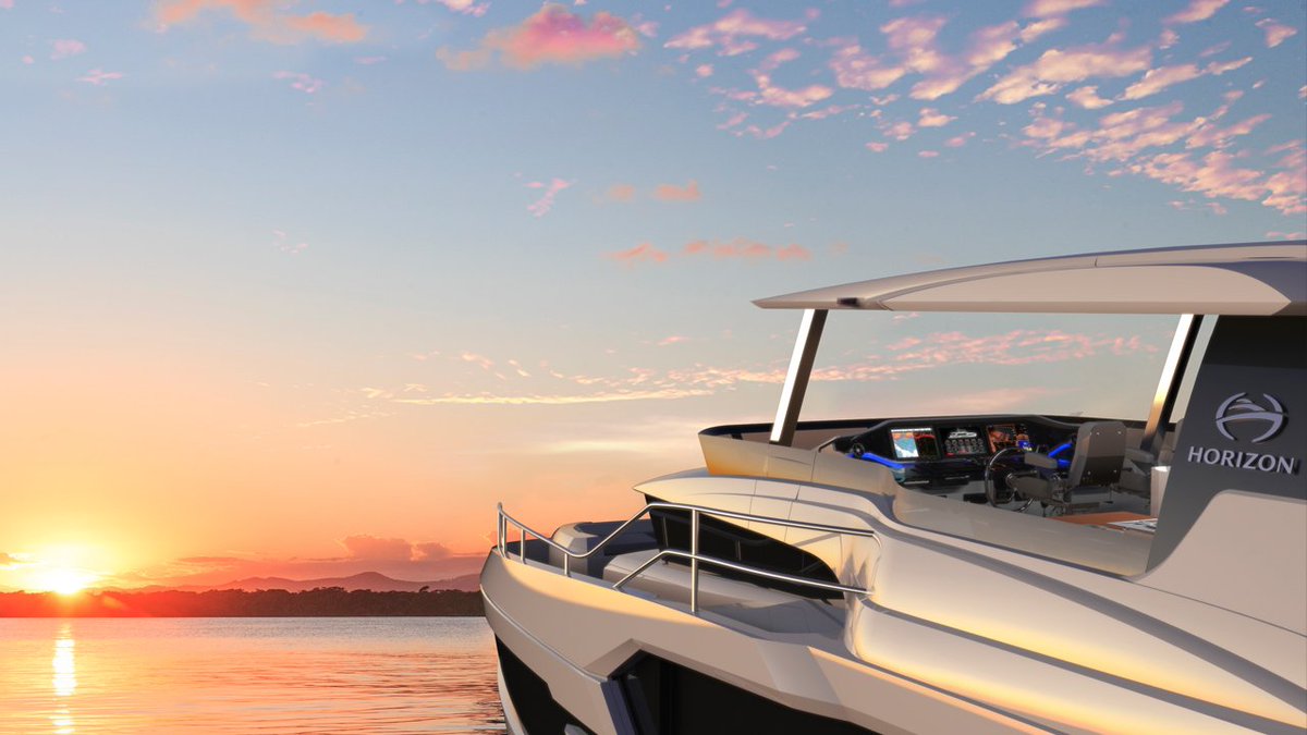 HorizonYachtUSA's tweet photo. Coming January 2020. The Horizon FD70. The game has changed.
#FD70 #HorizonYachts #GameChanger #DefineYourHorizon #FDSeries #OpenBridge #Skyline #HaveItAll #NoCompromise #Customization #Yacht #Design #Yachts #Yachting #MotorYachts #Boat #OwnerOperation #Interior #Volume https://t.co/sLhdZDnvvc