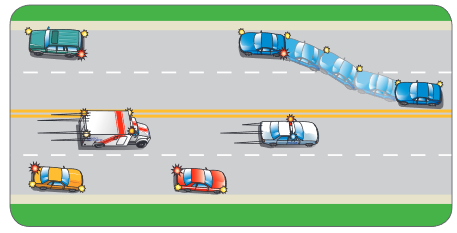 deltapolice's tweet photo. Do you know what to do if an emergency vehicle is approaching behind you with their lights and sirens on? All vehicles on both sides of the road must pull over (ideally on the right side of the road) to leave a clear path for emergency vehicles. #DPD #ToServeAndProtect https://t.co/1dgxZxYkx3