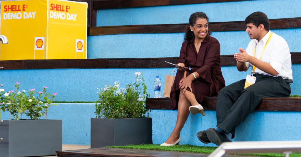 Shell_India's tweet image. With technical, financial and technological expertise under one roof, innovations at #ShellE4 are incredible examples of how collaboration can power sustainability. Learn more about these start-ups: go.shell.com/2kbVVNe