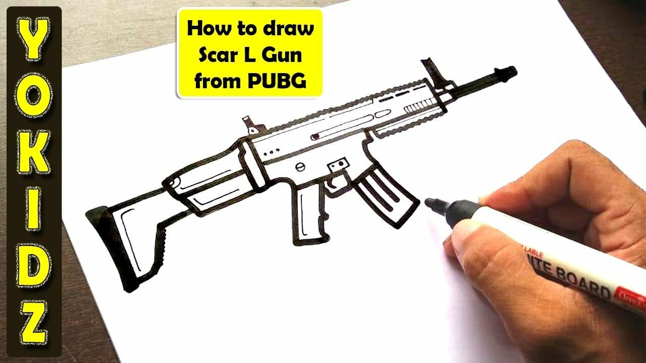 Pcgame How To Draw Scar L Gun From Pubg Link T Co Oot8pxeflo Art Draw Drawgun Drawpubgguns Drawscarlgun Drawing Drawingforkids Gundrawing Howtodraw Howtodrawscarlgunfrompubg Kidsdrawing Pubgdrawing Pubgguns