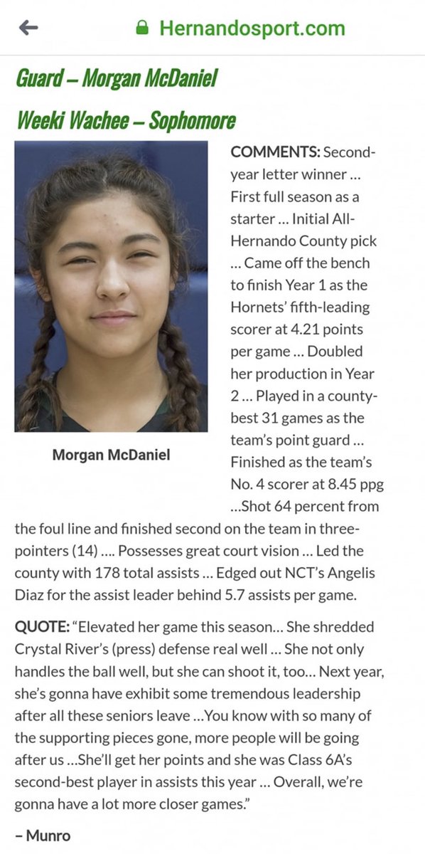 FLGulfCoastGBB's tweet photo. Congrats @mmcd_2 on your All Hernando County selection. #ECUKnow https://t.co/5l4RsbctLD