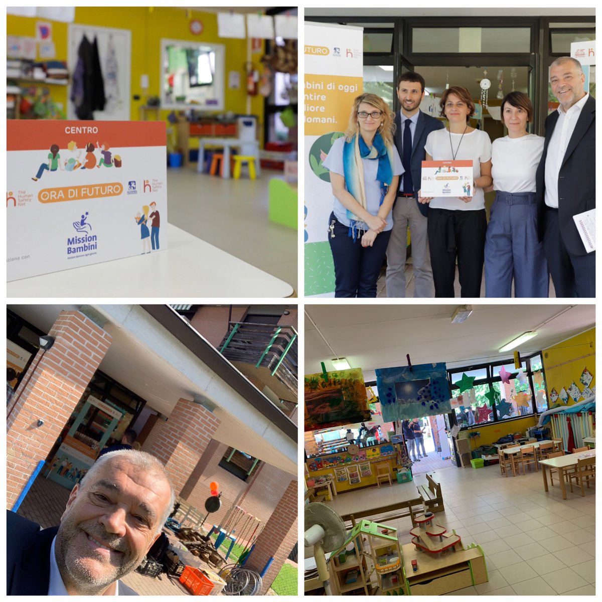 GentiliStefano's tweet photo. Sono sempre felice di tornare a Bologna, la mia città. Oggi ancora di più: sono stato in uno degli 11 centri #OraDiFuturo, dove insieme alla Onlus @MissionBambini supportiamo 25 famiglie in difficoltà. #THSN4Families https://t.co/9ZpC4Ndzrd
