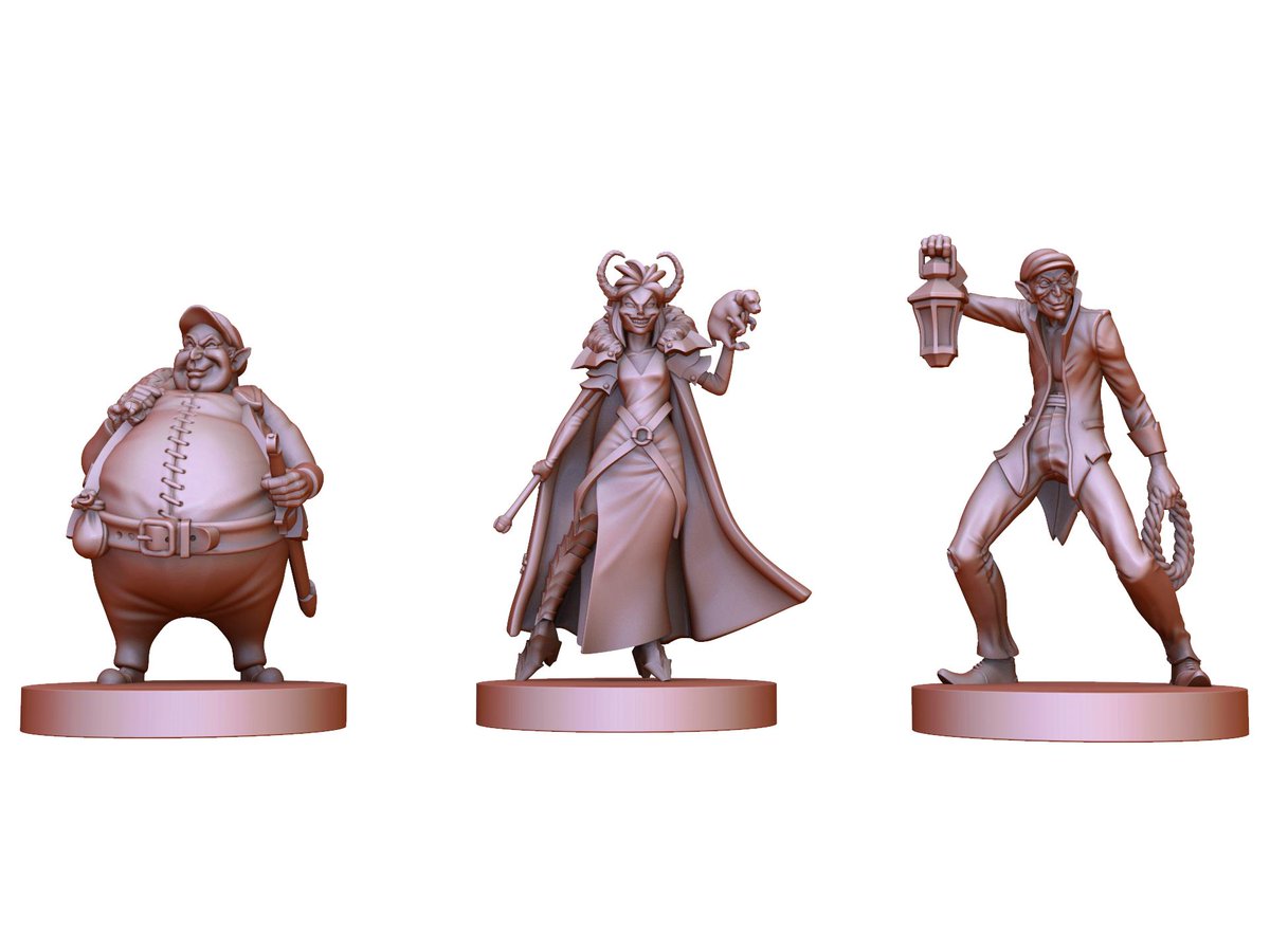 Meet Kru'hella  d'Vyle and her minions...unique minis created for the #dungeonsanddoggies #DnD events I am organising at <a href="/Gen_Con/">Gen Con</a> ! Face off against the ultimate canine nemesis in Tiefling form! If she doesn't scare you, then nothing else will! More details coming this week! 🙀🐶