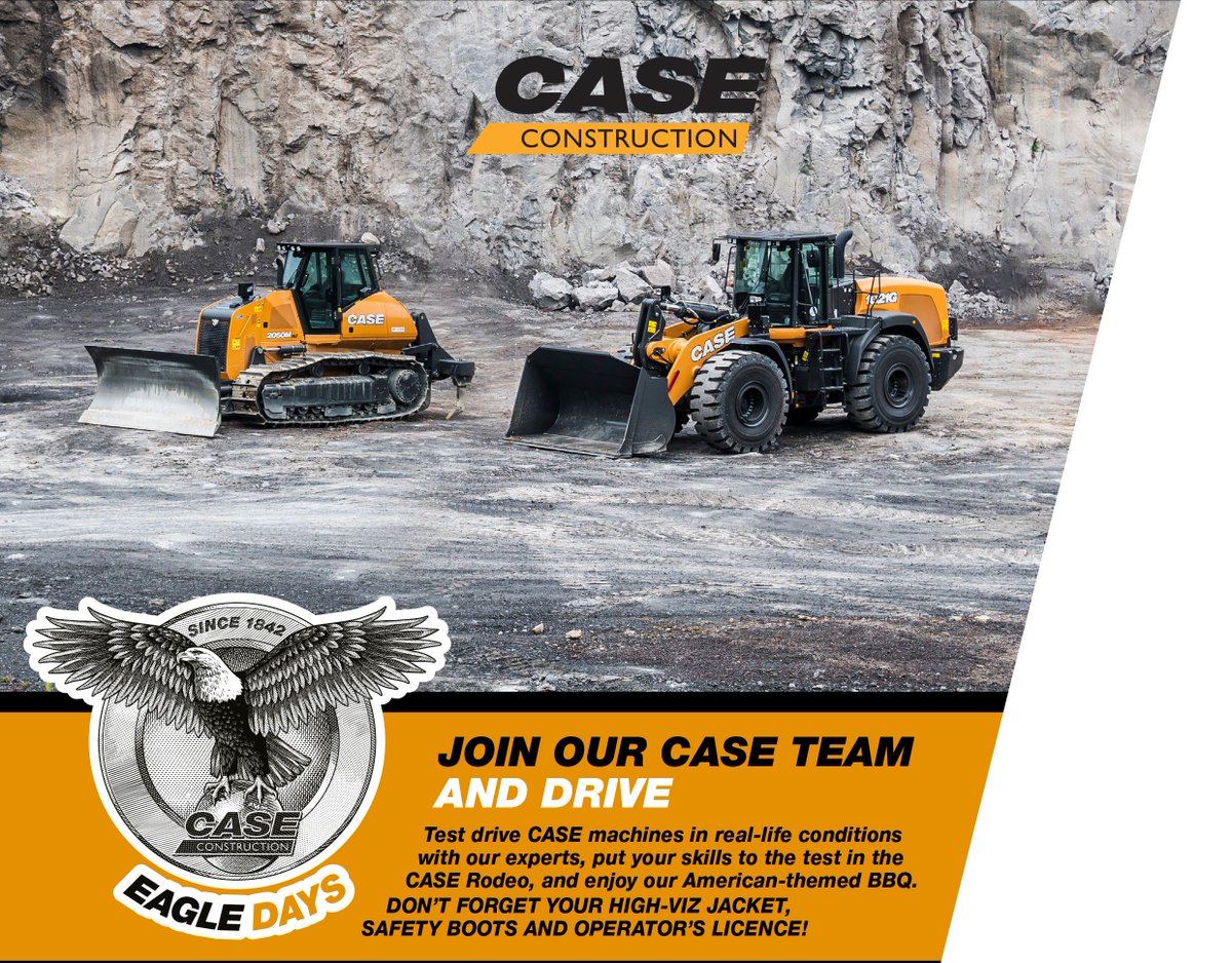 FireWardnet's tweet photo. Great to be part of today's @CaseCE_EU - Eagle Day. Look out for our Area Sales Manager - #RyanNewbury who is attending today's event and available to chat about our #awardwinning vehicle #firesuppression systems - Call 07976 446536.
#FireProtectionMatters #Construction https://t.co/zXGGmIm2oD