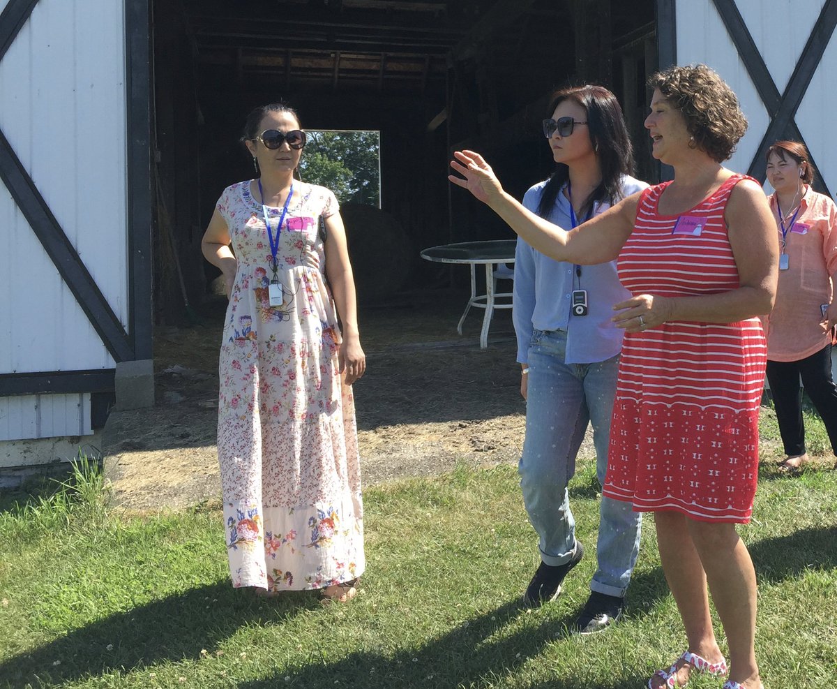 President Andrea Margida shares insight at <a href="/Tech_Grit/">TechGrit</a>'s #womenentrepreneurs workshop with reps from Kyrgyz Republic. The agenda included  #sustainableagriculture #socialenterprise and #Entrepreneur #ecosystems.  Andrea addressed global challenges women face as #startup leaders.