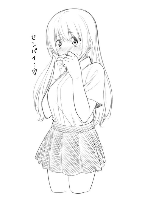 先輩しゅき…ってなってる女の子 