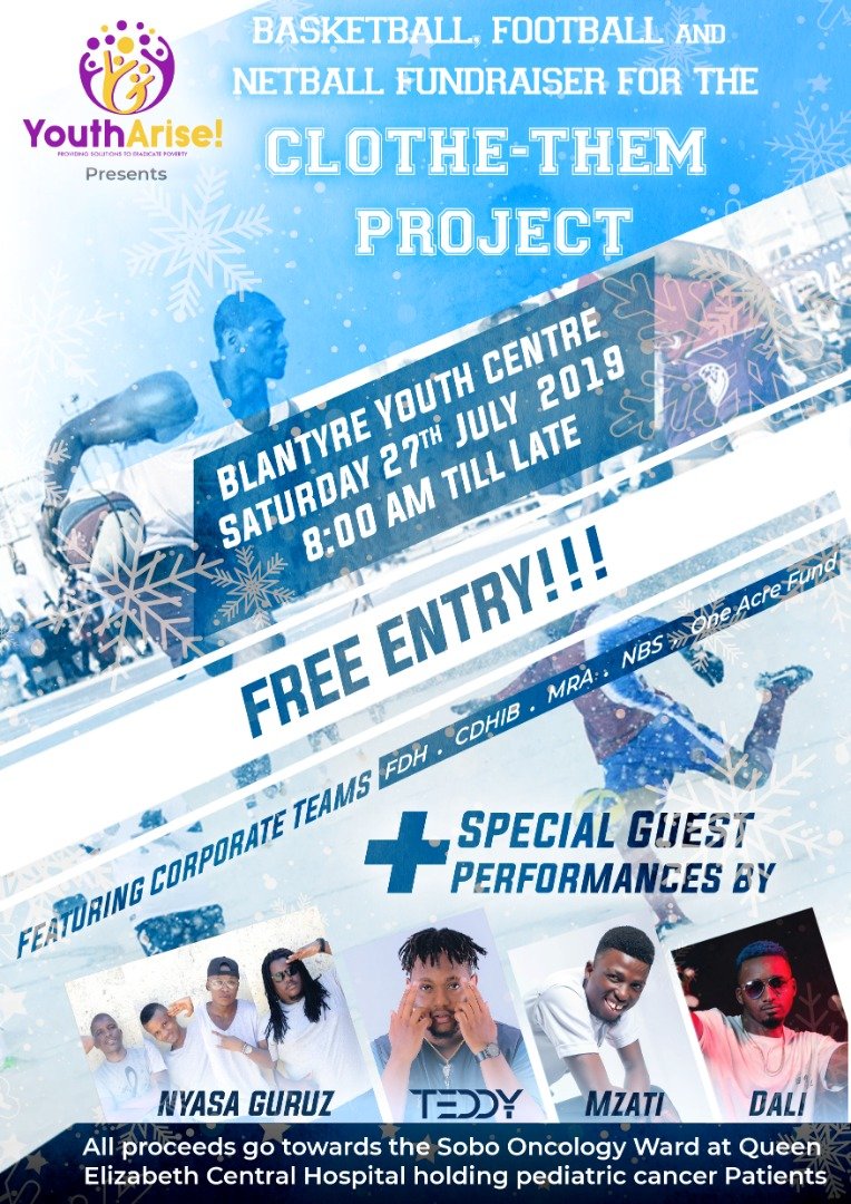 Want to make a difference? Let's meet on 27th July for our Annual Sports Fundraiser in Blantyre!! Fun-filled day <a href="/mbtsmalawi/">Malawi Blood Transfusion Service</a> will also have a blood drive!! Thank you to <a href="/MalawiRedCross/">Malawi Red Cross Society</a> for the partnership and all stakeholders! #Ball4Charity