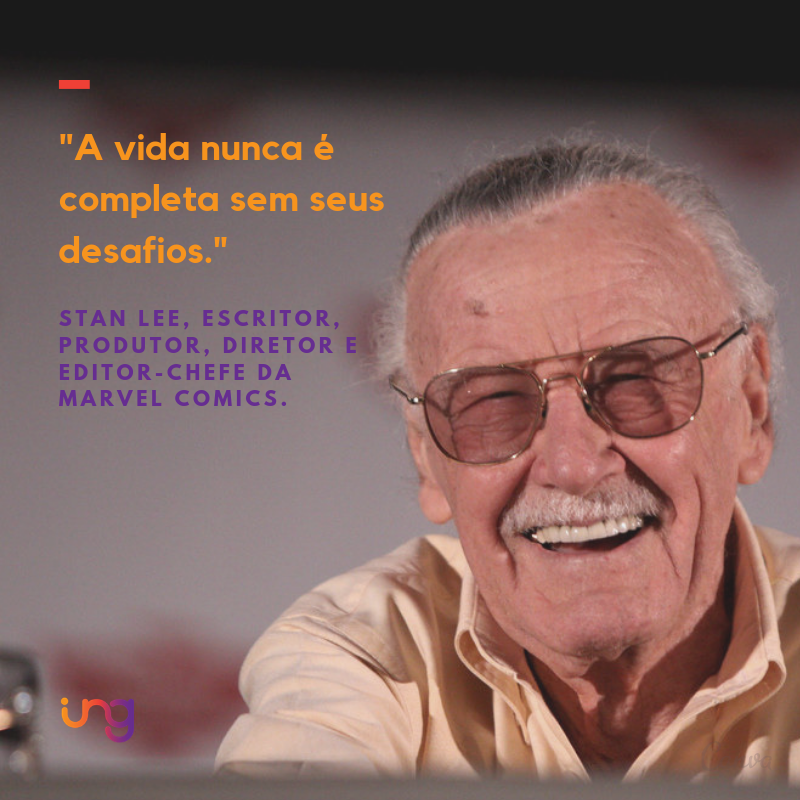 INGexperience's tweet photo. #ingexperience #quotING #StanLee #treinamento #desenvolvimento #gestaodepessoas #liderança #neuromarketing #marketing #marvel #marvelcomics #avengers #mcu #comiccon https://t.co/Kq5Ypzak0v