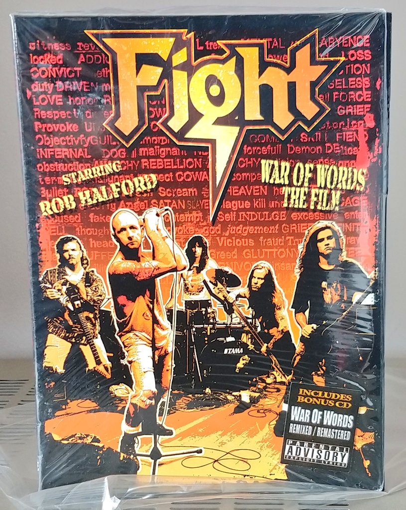 gioser666's tweet photo. Fight "War of Words - The Film" 2007, Numbered edition w/mini poster signed by @HalfordMetal #robhalford #metal #fightband #cdcollection @judaspriest https://t.co/Em413c1wKx
