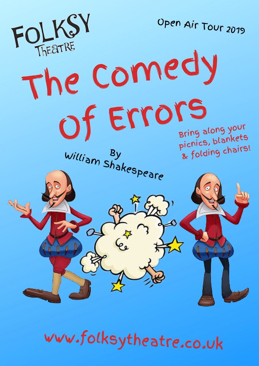 HayloftCafe's tweet photo. Just over a week until the Folksy Theatre performs 'A Comedy of Errors' in the grounds of The Penn, definitely one not to be missed.  
Buy tickets here: https://t.co/dx1KKNirRd 

#happytuesday #summeractivity #theatre #livetheatre #comedy #Dorset #summerholidays#Shakespeare https://t.co/98k7mTBexz