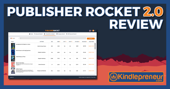JohnMantle6's tweet image. #BookResearch #KindleKeywords Publisher Rocket Review [2019] – Does it Actually Help Authors? dlvr.it/R8Vq2w via @DaveChesson