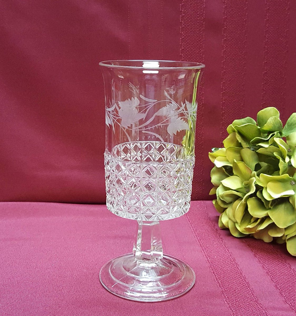 Antique Victorian Celery Vase Eapg 1880s Ripley Amp Co