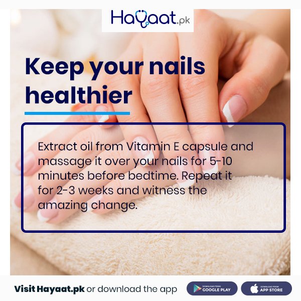 HayaatPk's tweet photo. Want perfect and stronger nails? Girls can relate to a problem when their nails break easily. Try out this remedy for keeping your nails hydrated and stronger than before.
#StrongNails #NailProblems #NailHydration
#HealthCare #FindADoctor #OrderMedicine #BookLabTest https://t.co/1u2xlML2Um