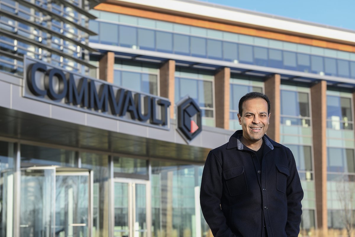 Commvault's tweet photo. We're so excited to announce that our #CEO @mirchi111 has been named one of the coolest CEOs in #backup and #recovery in @Solution_Review.  Congrats, Sanjay! https://t.co/qMswP8kAgf https://t.co/jhvPYWVH5W