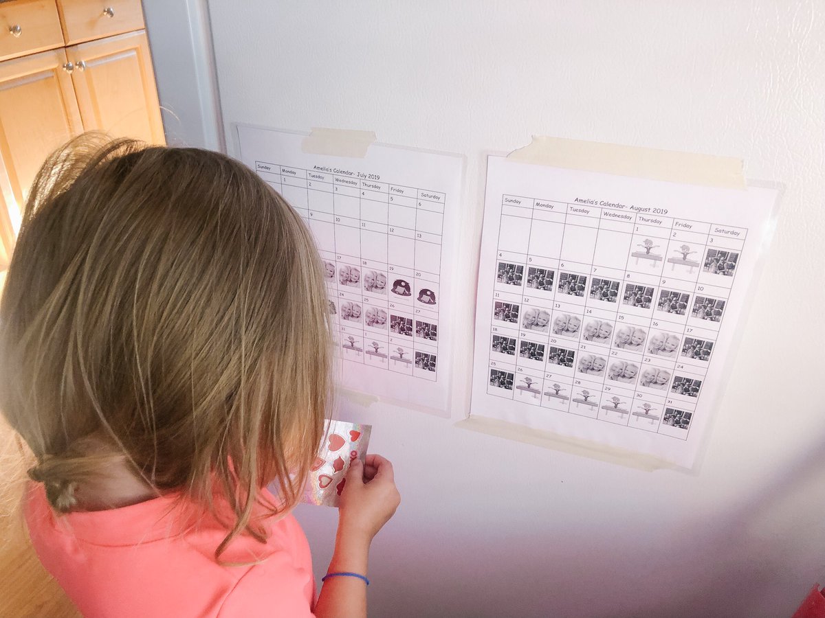 JessicaORegan2's tweet photo. Visual picture calendar to support our summer routines. Kiddos need to know whatโs happening and whatโs next- this supports their ability to self-regulate and reduces anxiety... oh, and most importantly increases INDEPENDENCE! #universalsupport #visualsforall @SpecialEd_TVDSB https://t.co/yADlqGl7PA