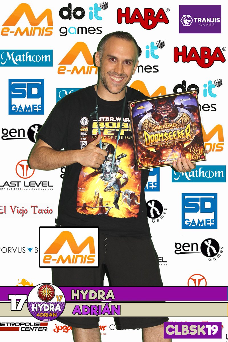 clbsk's tweet photo. Hydra se estrenó este año en las #CLBSK, y se llevó para su casa un magnífico juego cedido por @e_minis que han vuelto a formar parte de los #PATROCINADORESCLBSK. Tenemos los mejores patrocinadores del mundo. Un millón de gracias.
#CLBSK19 https://t.co/DY28slMzpz