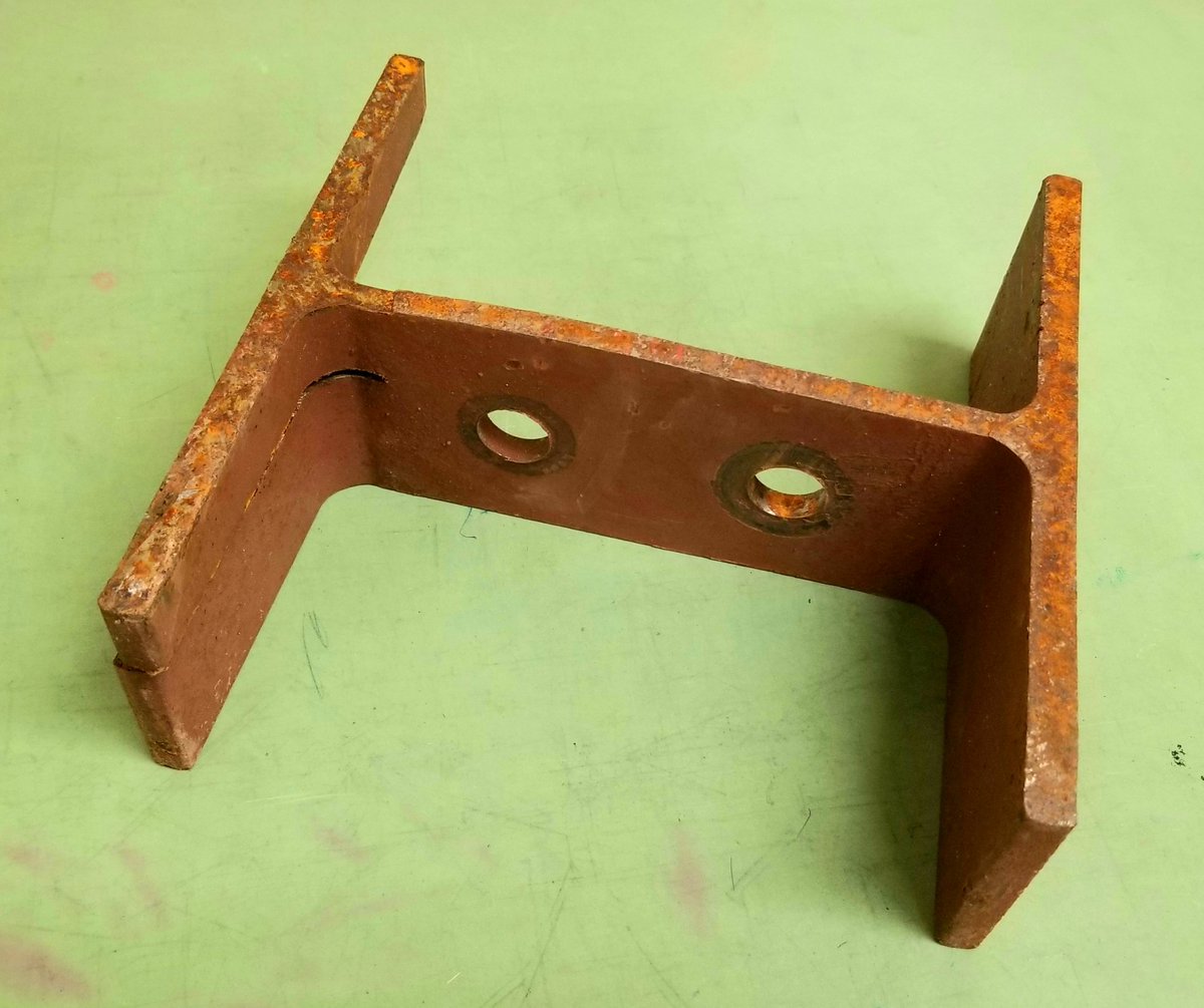 wjmarchitect's tweet photo. I beam ... therefore I am ... This is a W8 X 31 A36 steel beam section.  One of the mightiest tools in the aesthetic space configuration toolbox. A miracle of engineering used to create spaces that physics &amp; gravity would otherwise prevent ... #architecture #architect #Efabism https://t.co/wU16mhxgWs