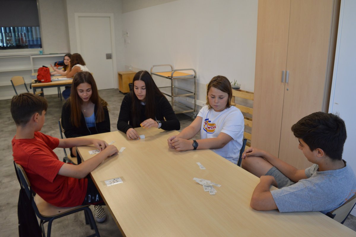 ASBEnglish's tweet photo. Yesterday, students in C2 were paired up and given sheets of paper stating two different points of view which they had to defend during 5 minutes. Next stop, national debate team! https://t.co/lKDhue243p