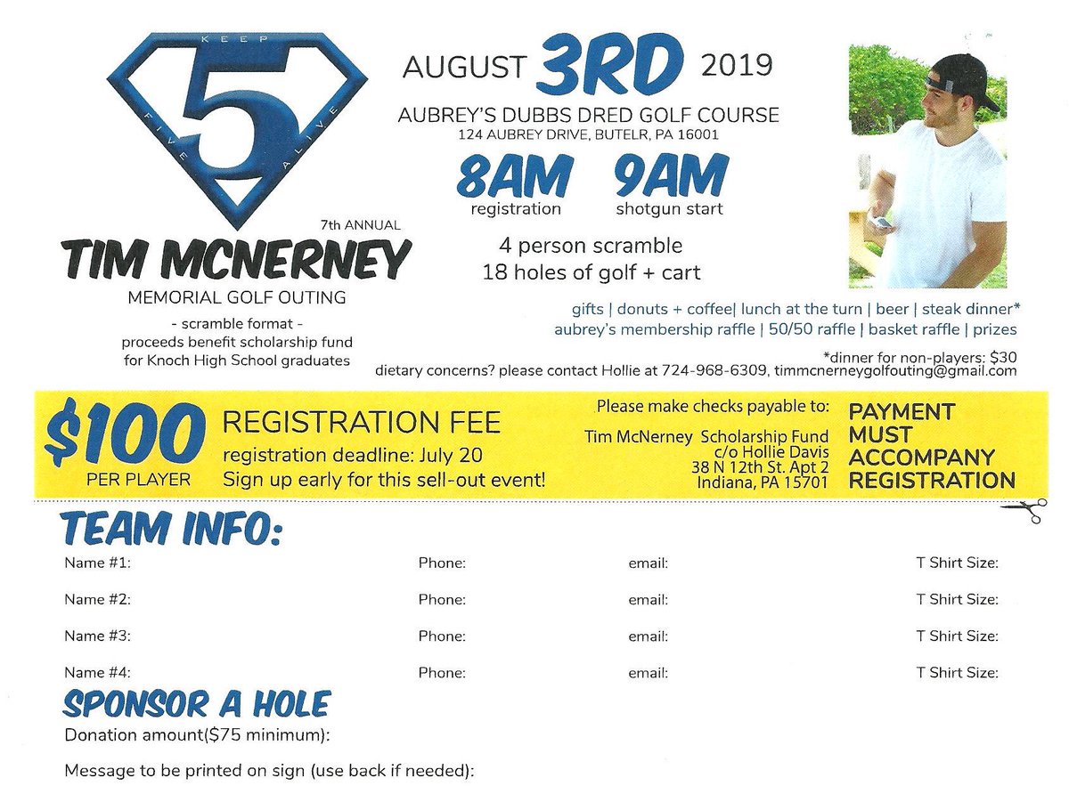 drramdo's tweet photo. TIME TO SHOW YOUR SUPPORT AND SIGN UP!!! you can sign up online or call the number on the form below as well. KEEP #5 ALIVE!! share to your followers, please! #RIP5 #DrrDy @wjathletics  #PREZPRIDE @KnochFootball https://t.co/cuUyanskbx