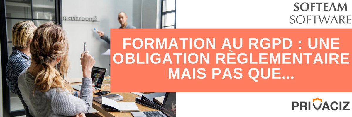 SofteamSoftFr's tweet photo. "Formation au #RGPD : une obligation règlementaire mais pas que…" un nouveau blog de nos experts de #SofteamConsulting de @SofteamGroup : https://t.co/I57R37OQ5c #GDPR https://t.co/Yfuxp2B9vA