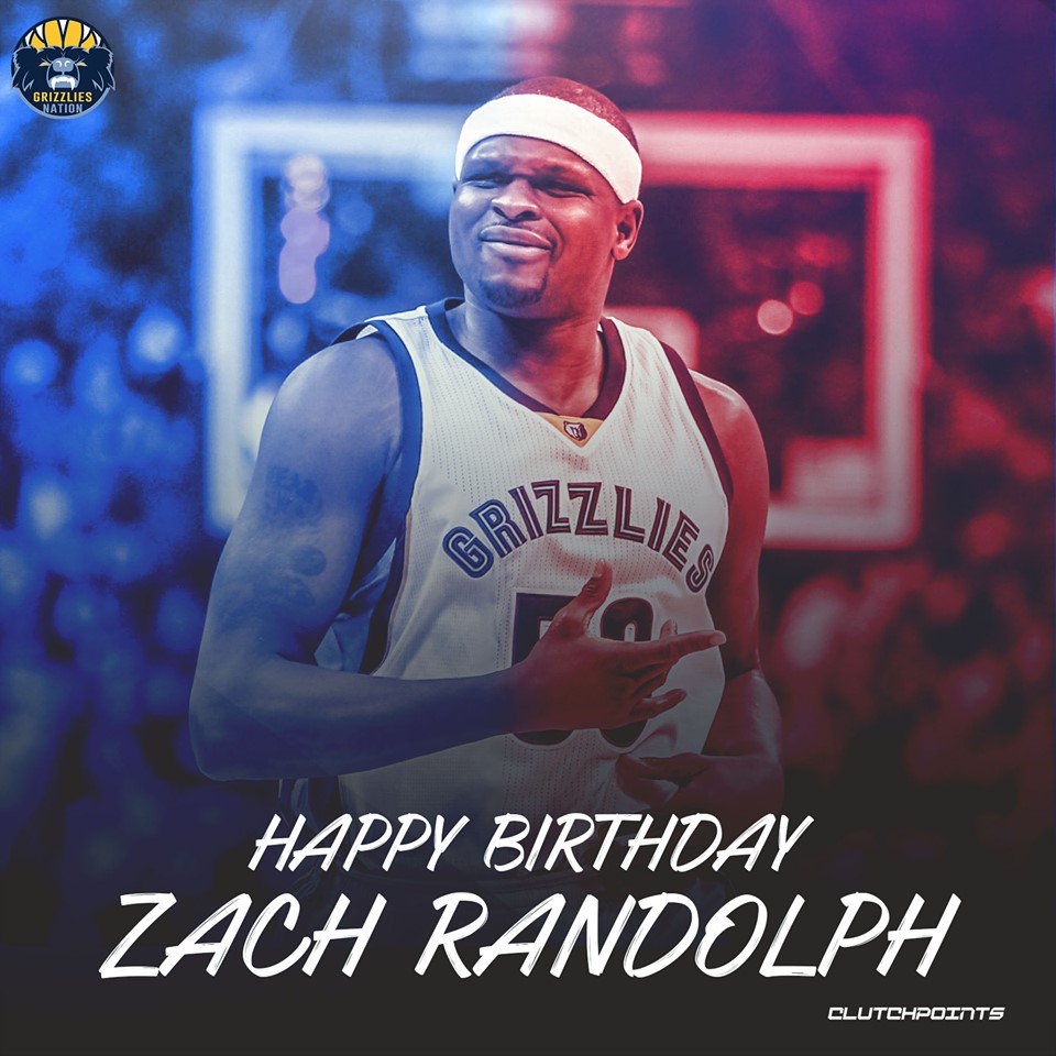 Join Grizzlies Nation in wishing 2x All-Star, Zach Randolph, a happy 38th birthday!    