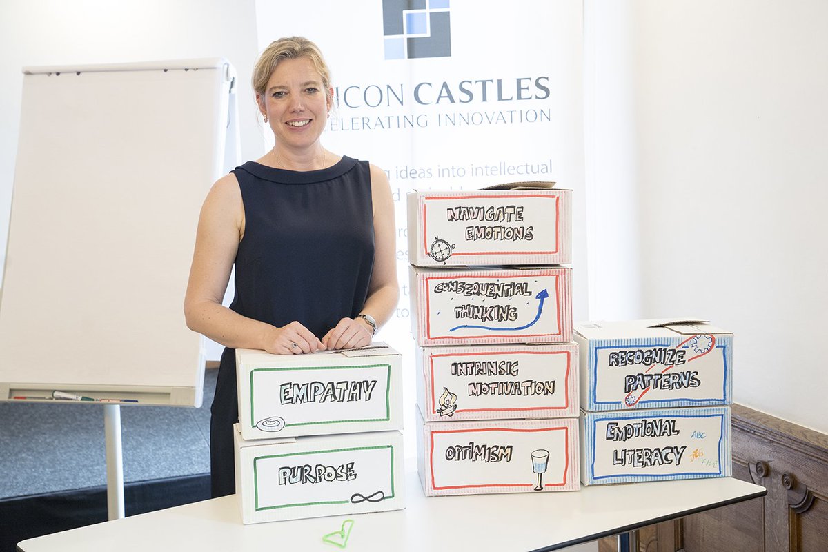 Petra Meyer, professor at the Salzburg University of Applied Sciences and part of Silicon Castles, shared her knowledge on how to develop your team when scaling up and the role of emotional intelligence during the #SEA19 last week. 🧠👥 #StartupExecutiveAcademy