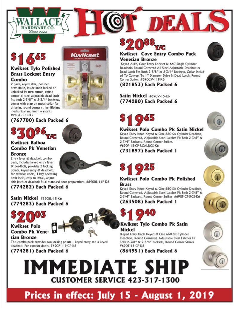 Kwikset Hot Deals at Wallace Hardware - mailchi.mp/551e3a674a0d/m…