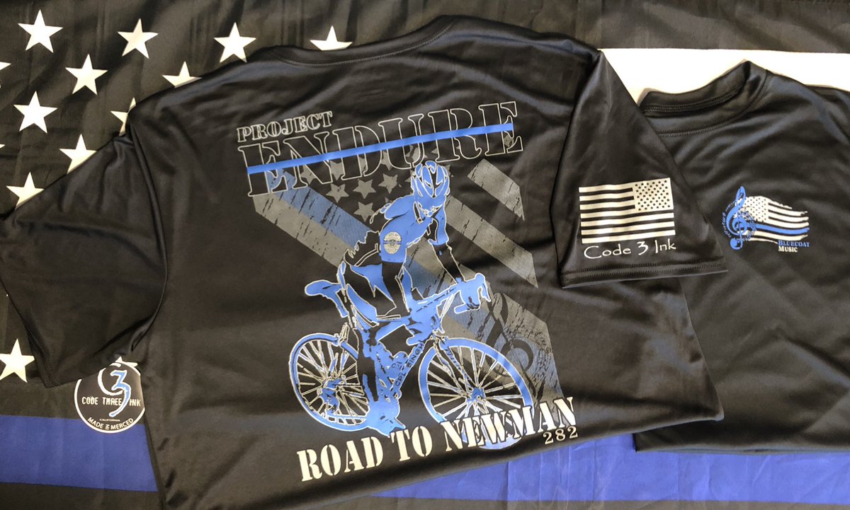 code3_ink's tweet photo. LAPD Officer and the crew from Chris Jay-Events will ride 300 miles in honor of Cpl Ronil Singh. The money raised will pay for the Officer and crew to travel here safely. #code3ink #projectendure #herosliveforever #newmanpd #roadtonewman #bluecoatmusic #merced #mcso #bluefamily https://t.co/3WSGsflhPp