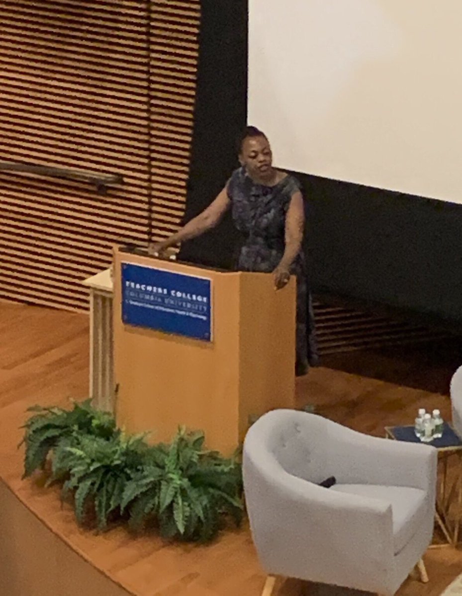 TeachersCollege's tweet photo. Racial literacy demands "that we must always question our assumptions, not be afraid to engage in critical conversations and there must be reflexivity”- TC Associate Professor of Education @RuizSealey opens day two of @ReimagineEdTC 
#DiverseEdTC https://t.co/MAyTMrwZXk