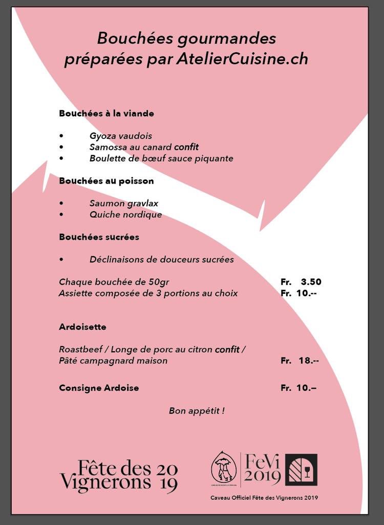 De succulents mets, à déguster au Caveau !