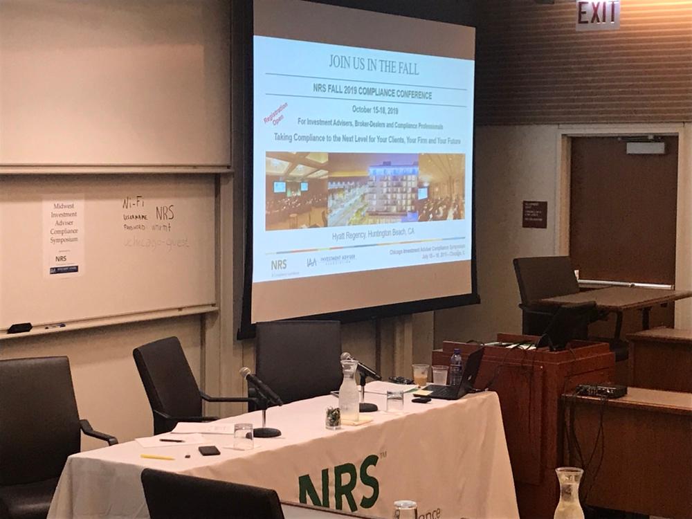 tweetNRS's tweet photo. Day 1 of the #NRS #Chicago #Investment #Adviser #Compliance #Symposium just kicked off! https://t.co/N1072IJvmb