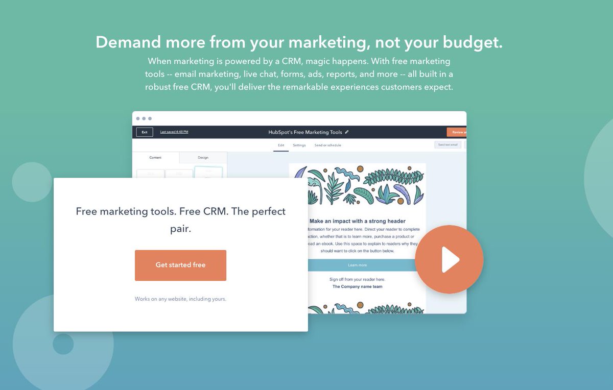 AmandaSibley's tweet image. Great news to all startups out there - HubSpot just launched Free Email Marketing in the CRM - it has never been easier for startups to grow faster with this awesome new addition! Check it out now:
hubs.ly/H0jNLNT0 #HubSpotFreeTools #startups #HubSpotforStartups