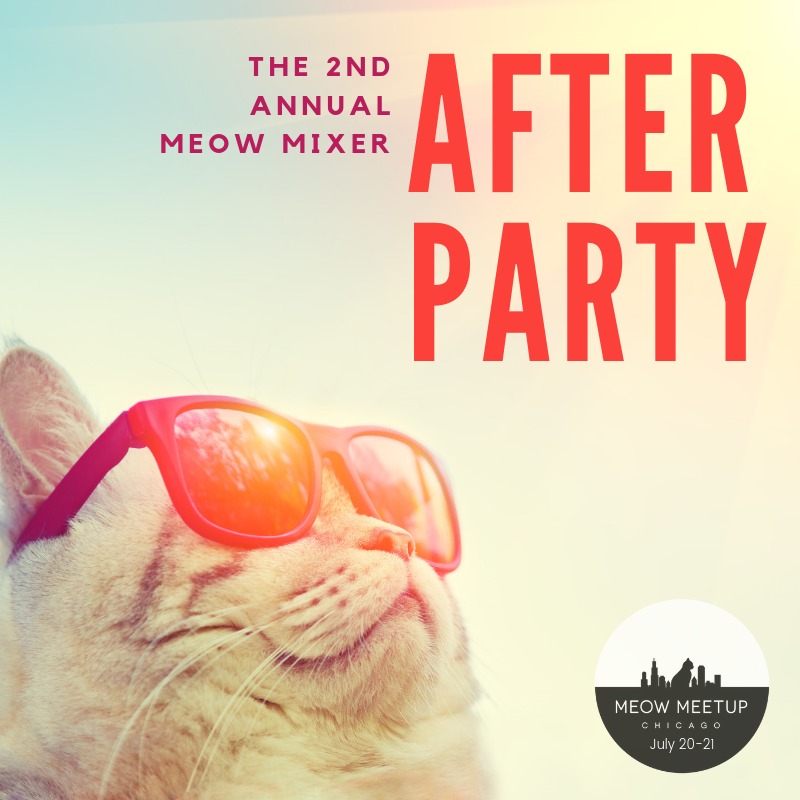MeowMeetUp's tweet photo. 💫 Round up! 
Less than a week away - add-ons are going fast. Pre-register to secure your spot - we may not have sessions available the day of... 

#meowmeetup #catcafe #kittyyoga #afterparty #petportraits #cats #chicago #catsoftwitter https://t.co/kP6TCBSjQ8