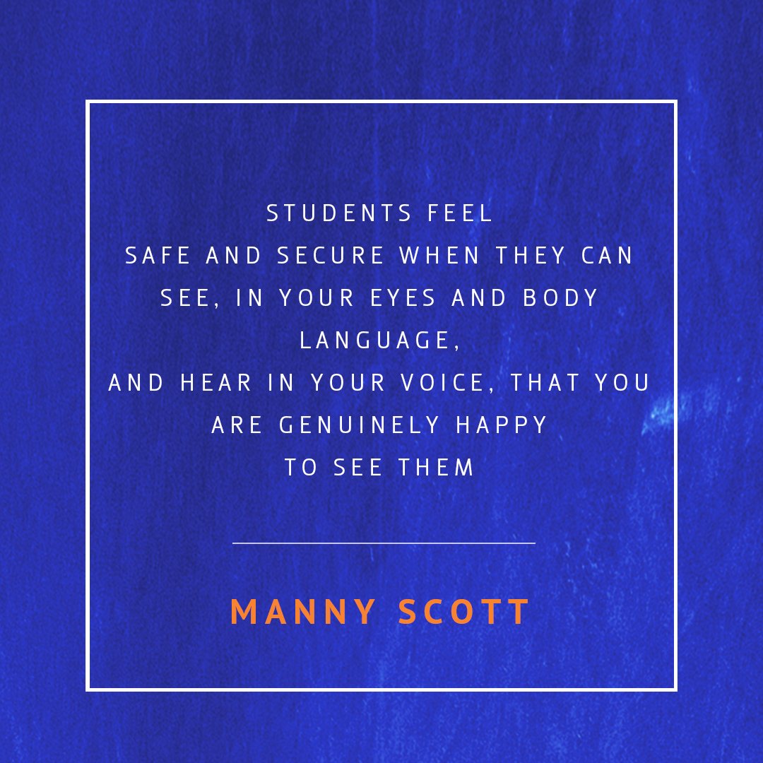 ManuelScott's tweet image. Students feel safe when...