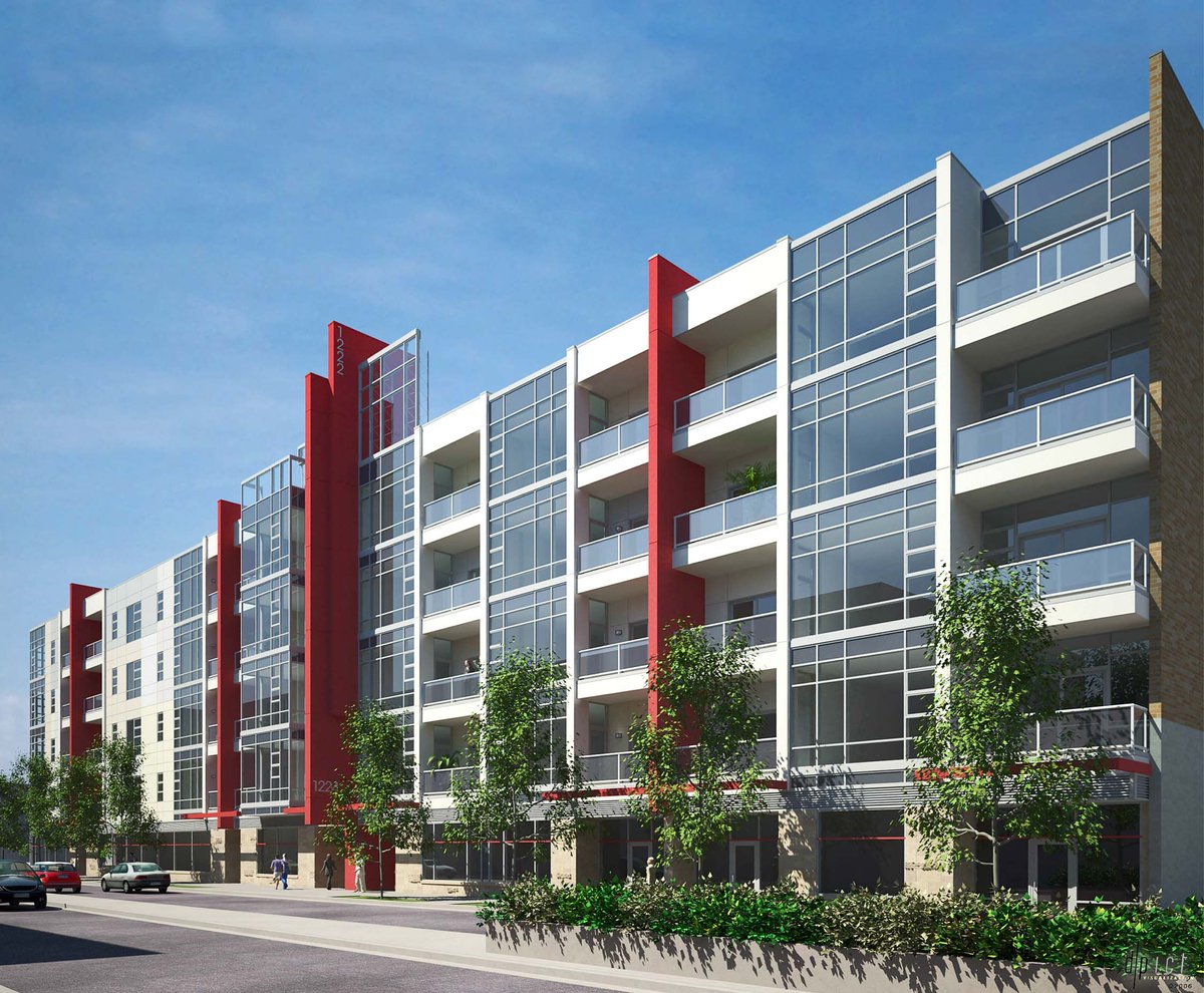 Brightly colored accents that complement this summer heat. #architect #building #chicago