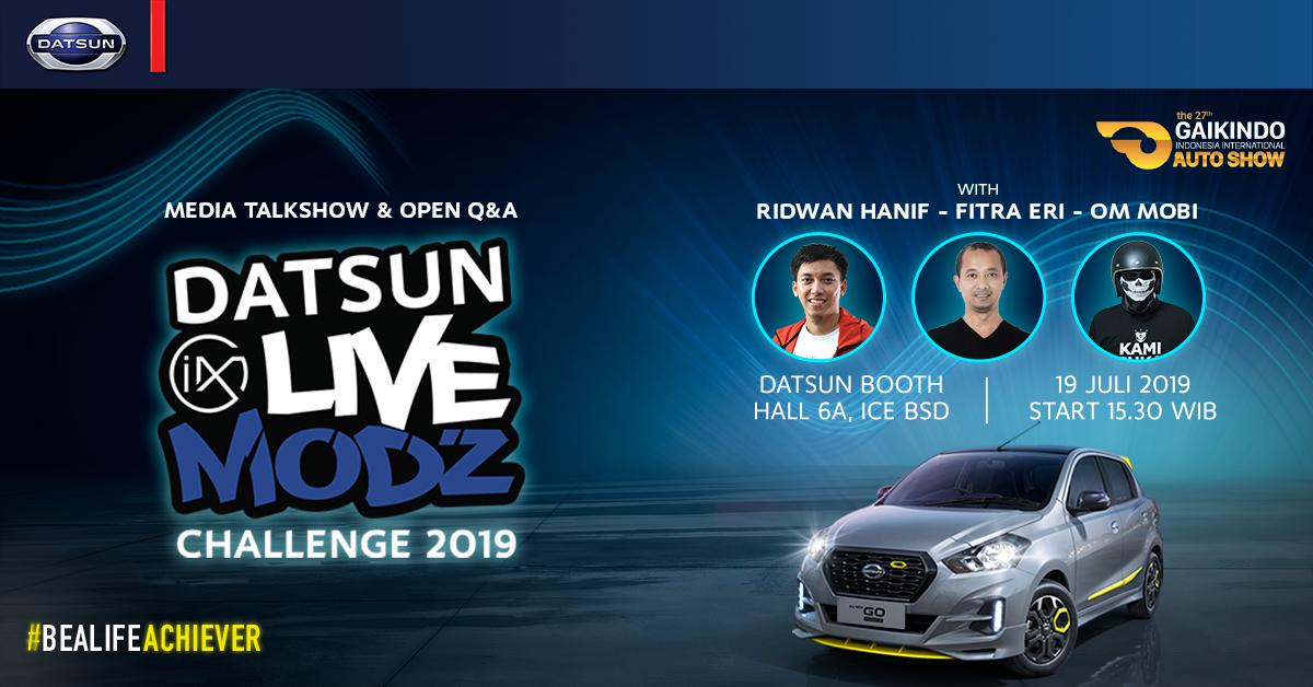 Hasil gambar untuk Datsun Live Modz Challenge 2019