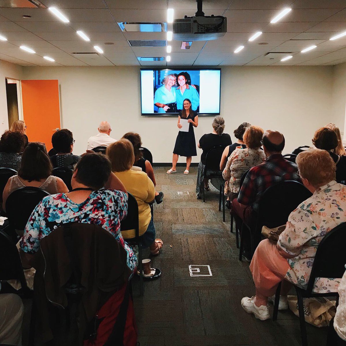 SSEdLib's tweet photo. Cara Wall, author of THE DEARLY BELOVED, is in the office today for our #ssadultpreview! @simonschuster https://t.co/JblbjXNefR