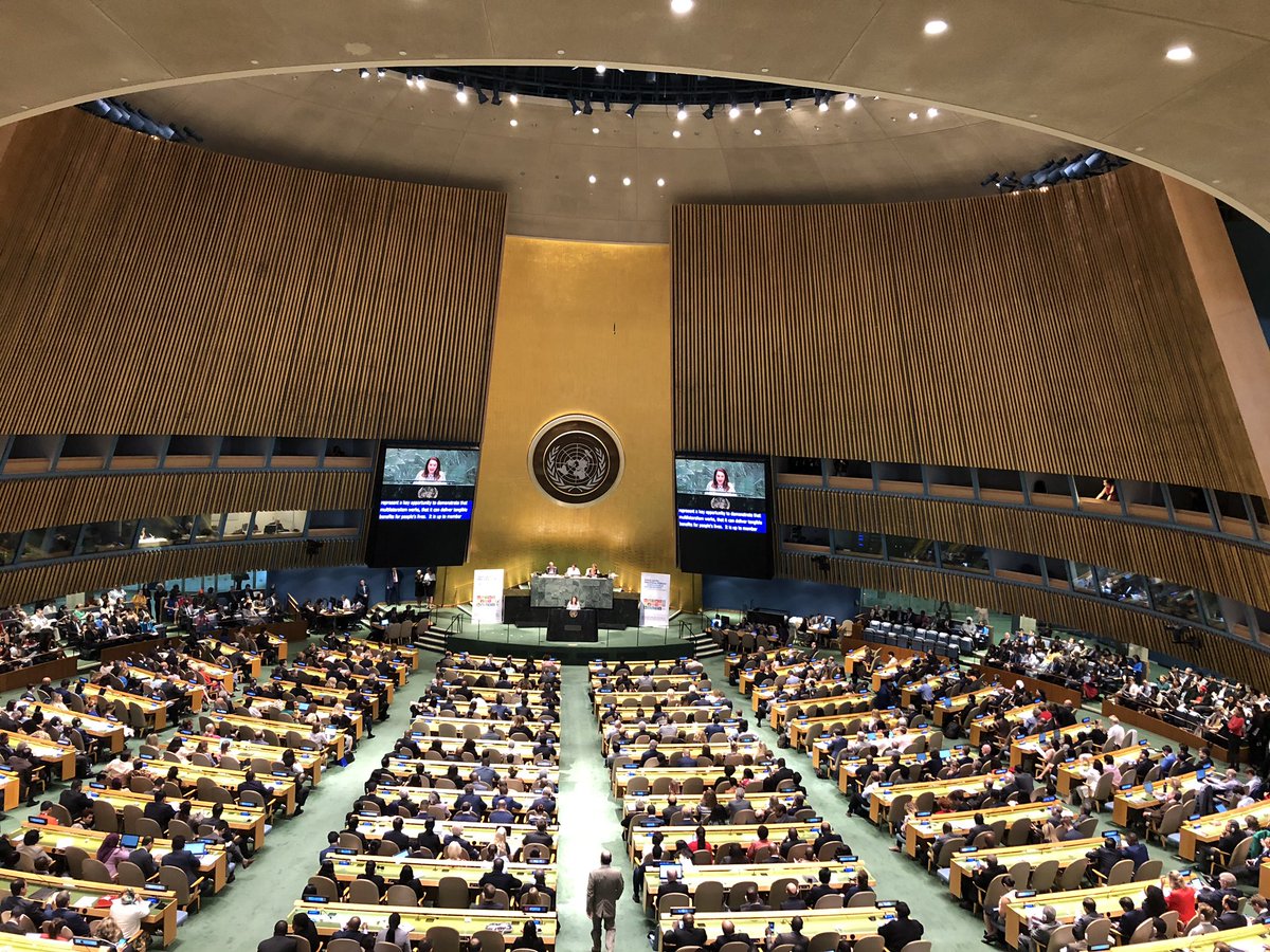 RebeckaReb's tweet photo. To implement the #2030Agenda, we need political will and wisdom, an enabling environment and to take the difficult long-term desicions, we need #partnerships, action and ambition. #HLPF2019 #SDGs today we must create the world of the future! https://t.co/pjFlfLvebi