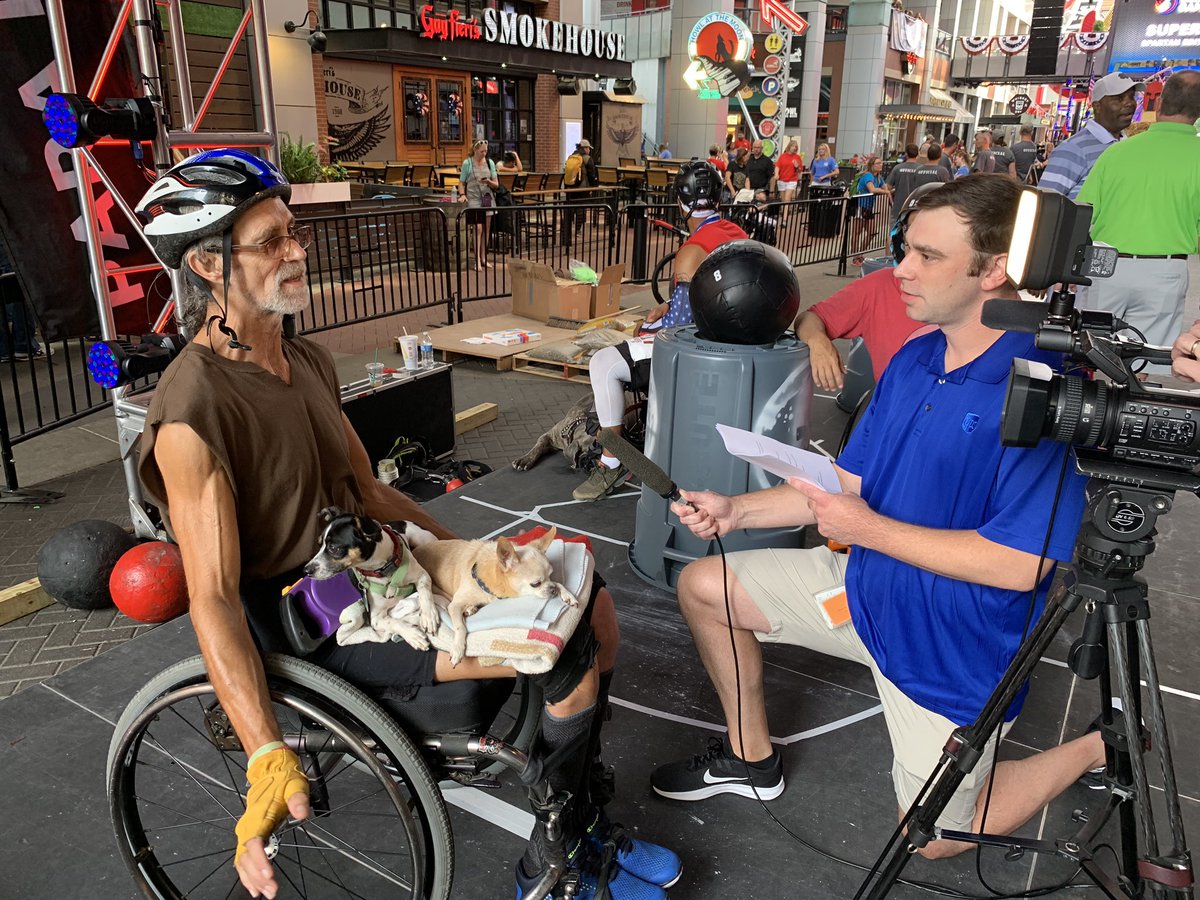 PVA1946's tweet photo. Behind the scenes at the #nvwg, about to kickoff the Super G - Spartan edition with @ups! #engineeredforfreedom #spartanpara https://t.co/AuLqIezI05