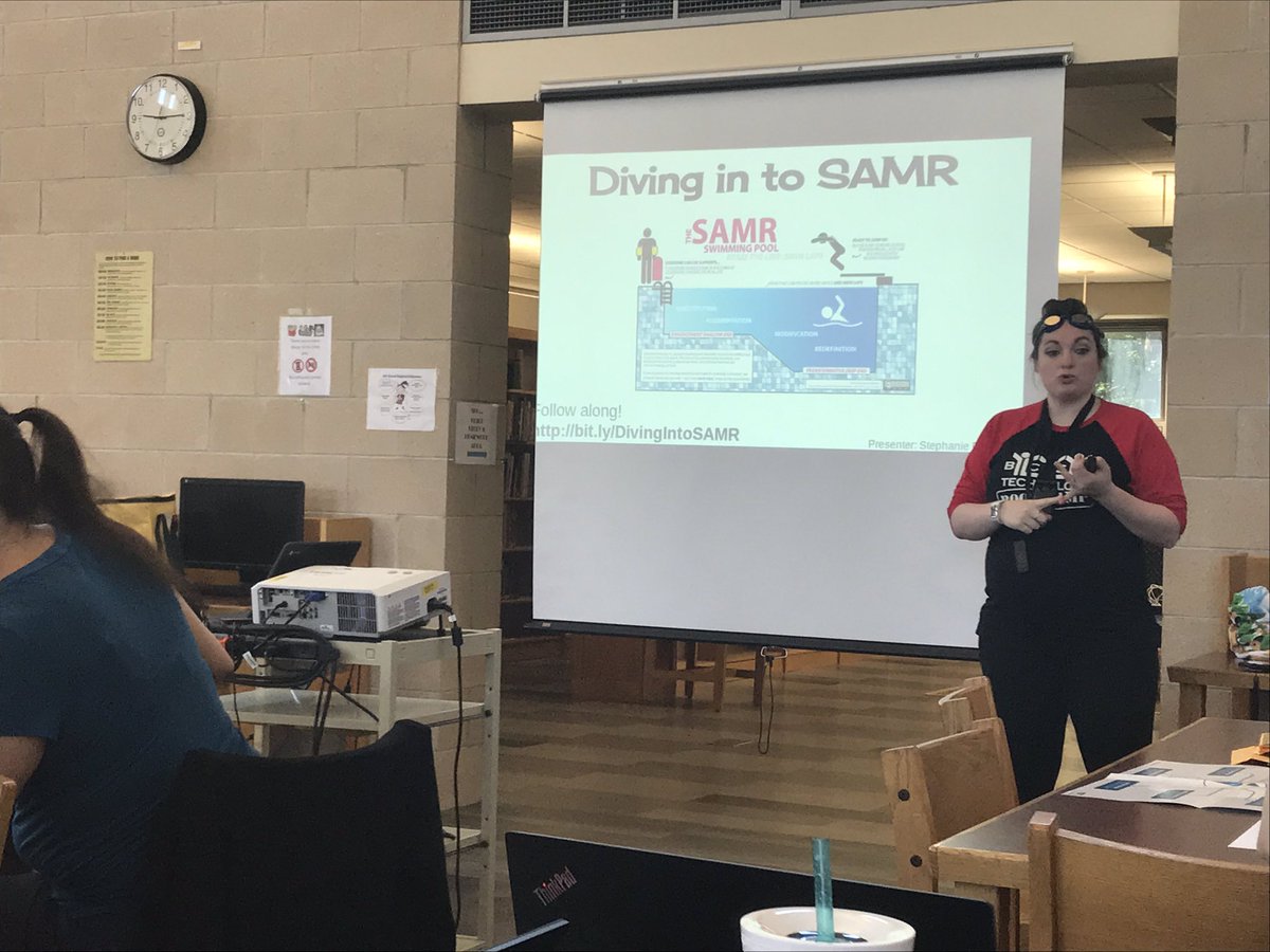 preskm's tweet image. Thinking about SAMR and how to infuse more technology in my classroom. Thanks Stephanie! #bcsdbootcamp