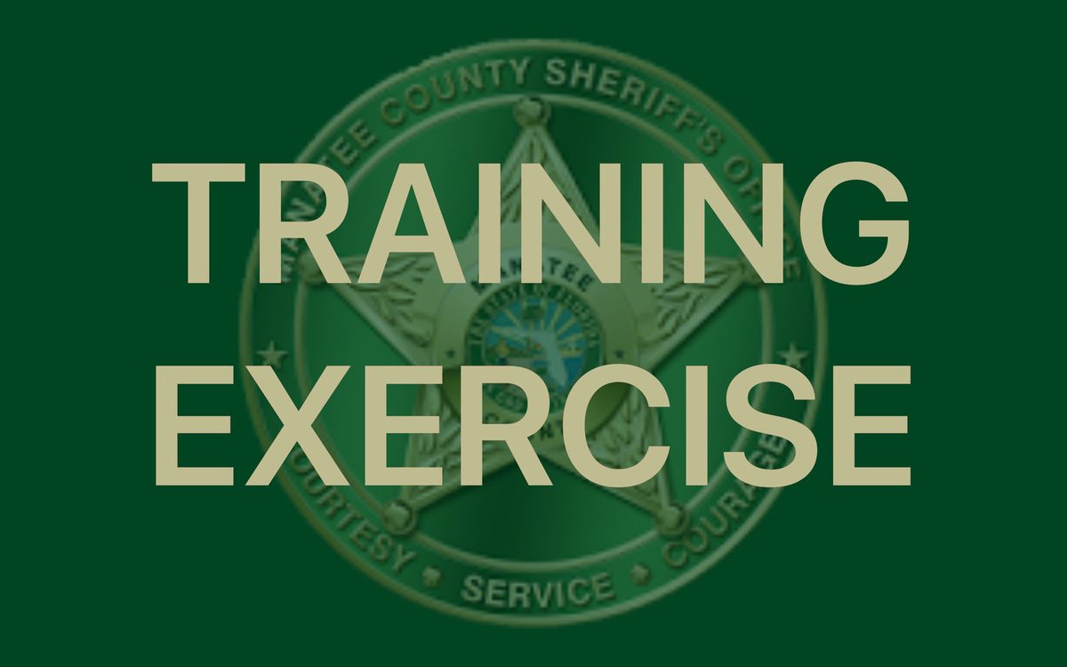 ManateeSheriff's tweet image. If you hear some bangs near the new Parrish Community High School on Erie Road, don&apos;t be alarmed. Deputies are conducting a Training Exercise until approximately noon today. #TrainingExercise