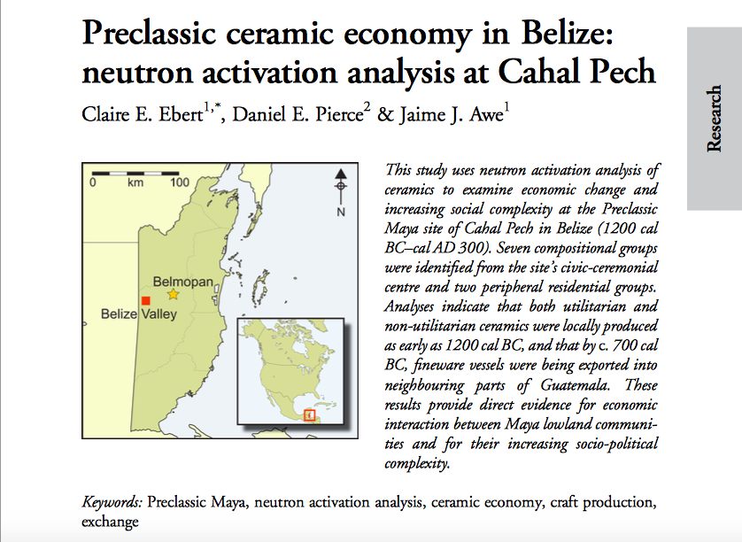 AntiquityJ's tweet photo. 🆕 #FirstView #archaeology 🇧🇿 

➡️Preclassic #ceramic economy in #Belize: neutron activation analysis at Cahal Pech
➡️ @c_ebert1, Pierce &amp; Awe
👉 https://t.co/ou6VSSAj2b  (£)

#exchange #ceramicanalysis #PreclassicMaya https://t.co/nxUraomR4o