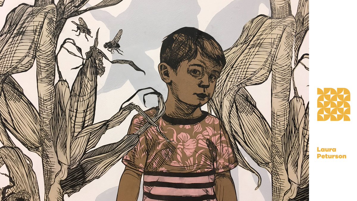UpHere's tweet photo. Laura Peturson. Son travail est narratif dans la nature et s'appuie sur des archétypes de la littérature pour enfants. Elle est basée à Callander, en Ontario, et enseigne l’imprimerie, la peinture et le dessin à Nipissing University. #UpHere5 https://t.co/ejxuhF2Z7y