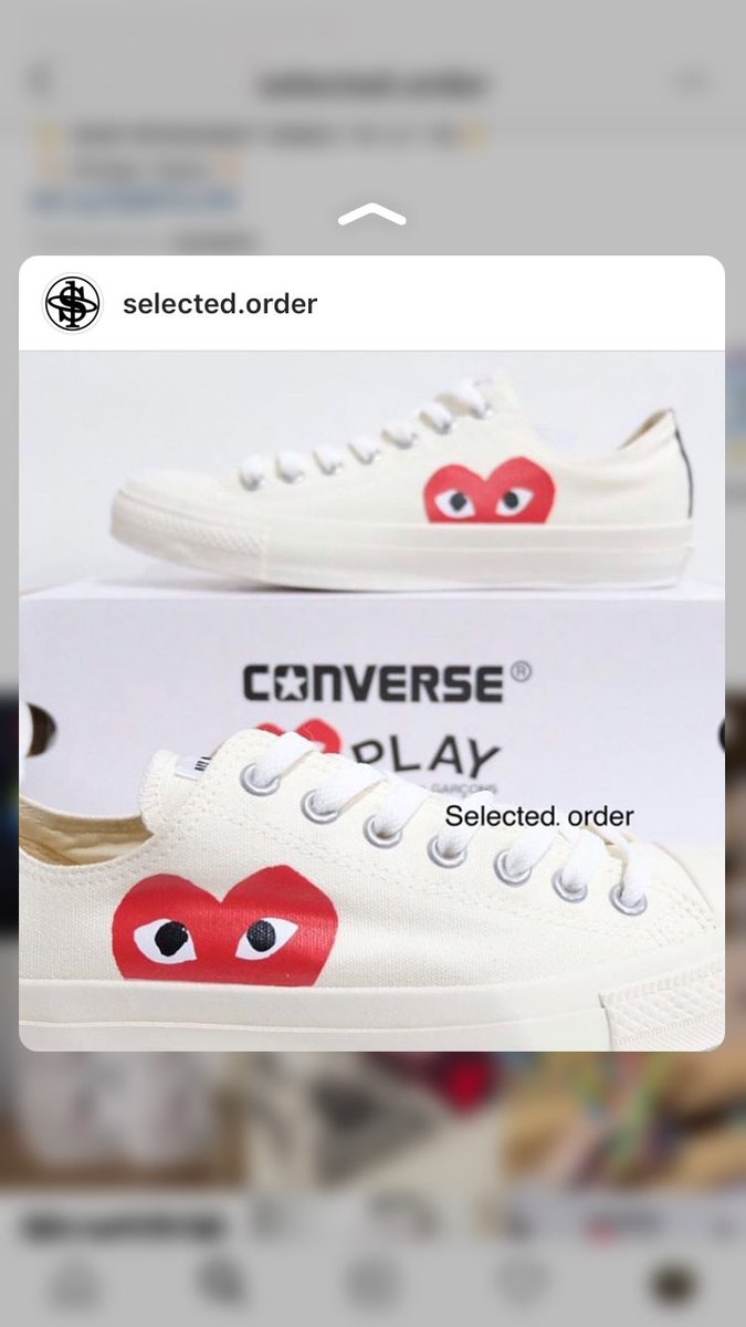 selected0rder's tweet photo. Stock Add ❤️
ช่วงนี้ของเข้ารัวๆ ไซส์ 24/25 cm #พร้อมส่ง ทักไลนเลยค่า
For other sizes : preorder 7-14days (50% deposit)
ig 👉https://t.co/4bliEatriU
🙈LINE👉🏻https://t.co/U8XumehiHX
🌼พรีอื่นๆ สอบถามเพิ่มจย้า
#commedesgarcons #commeplay #commeconverse #cdgconverse #preorderjapan https://t.co/HgvfAzXxz0
