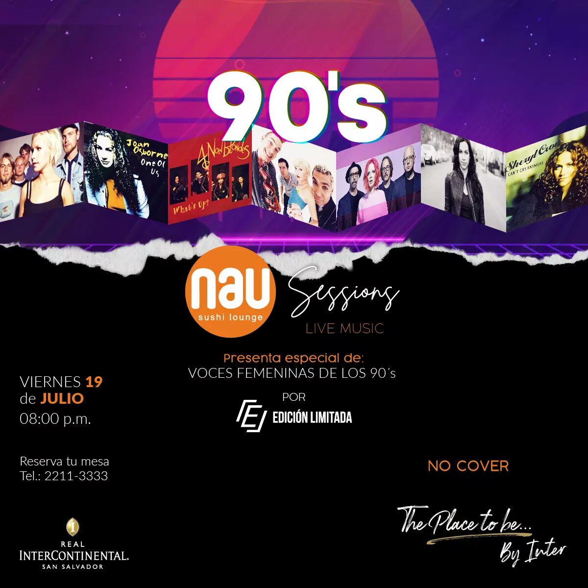 InterConti_SAL's tweet image. Recuerda que tienes una cita este próximo 19 de julio a las 8:00 p.m. en #NAU en una noche llena de nostalgia, ¡Te esperamos!