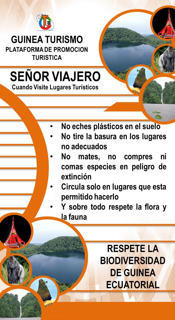 Guinea Ecuatorial apuesta por un turismo responsable y durable. Para alcanzar dicho reto es necesario que los viajeros sean conscientes de sus impactos en las zonas a visitar. 
#hablamosdeturismo
<a href="/eurekeando/">Eurekeando Guinea Ecuatorial</a>
<a href="/gapega_/">🅖🅐🅟🅔🅖🅐</a> <a href="/Ruta47/">RUTA 47</a> <a href="/punto_grupo/">GRUPO Y PUNTO</a> <a href="/BradtEGguide/">EquatorialGuinea</a> <a href="/EbutViajes/">Ebut Travel - Agencia de Viajes</a> <a href="/visitarGE/">visitarGE</a>