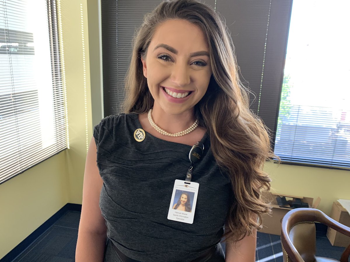 BibbSchools's tweet photo. Communications specialist Hannah Theus has been with the District for a year, so she got her VIP pin today! #VIP2019 https://t.co/ecxhQAL9XC