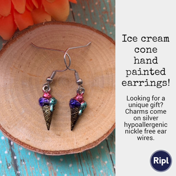 MsMelissJewelry's tweet photo. New earrings available! With a triple scoop, this ice cream cone is the best treat for a hot, Summer day! https://t.co/Smsw0MtXJu  #antiques #earrings via https://t.co/tjYyvLZGne #summer #foodie #food #icecream #foodjewelry #etsy #etsyshop #etsyfinds #msmelissjewelrymore https://t.co/FsOPVWEdlj