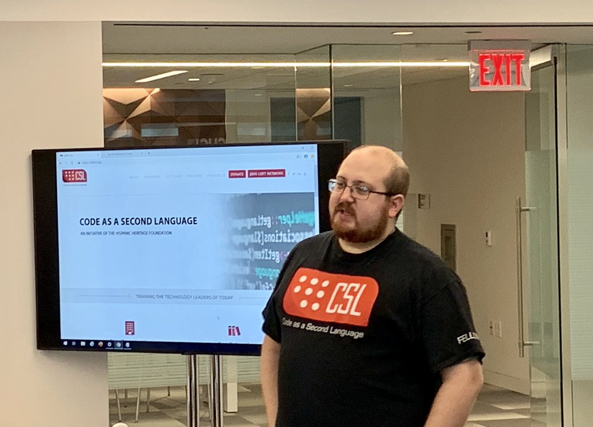 HHFoundation's tweet photo. Computer science is an essential skill to learn, and this is why @CHCI's #R2LNextGen initiative and our Code as a Second Language are coming together for a coding workshop. 

#CSEducation #CSL #LOFTCoders #DiversityinTech #LatinoLeaders https://t.co/Xeb5F7CKiW
