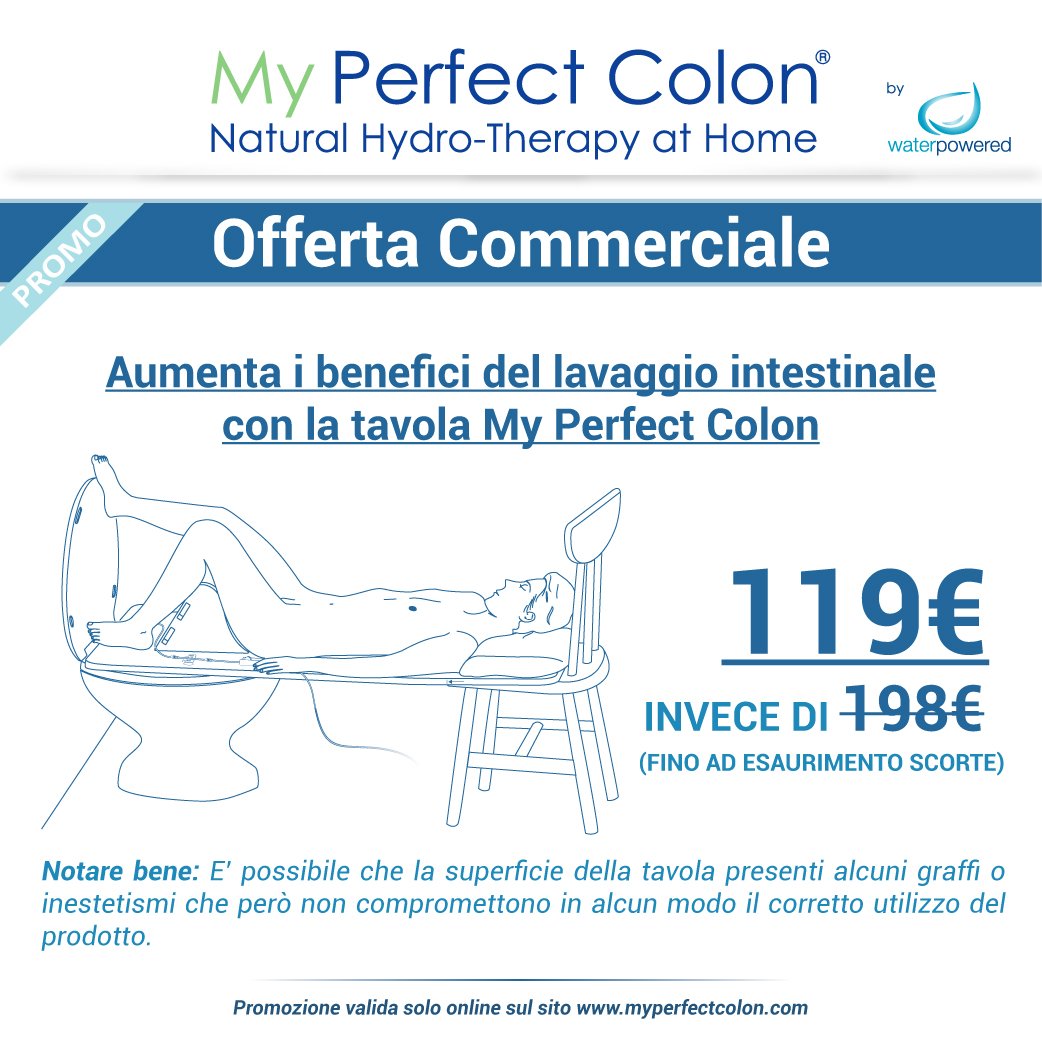 MyPerfectColon's tweet image. Aumenta i benefici del lavaggio intestinale con la tavola My Perfect Colon.
OFFERTA COMMERCIALE: 119€ INVECE DI 198€ FINO AD ESAURIMENTO SCORTE.
myperfectcolon.com/shop/tavola-my…
